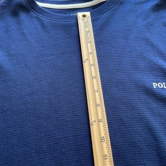 POLO Ralph Lauren Embroidered Logo Long Sleeve Sleep Tee, 1XT - Picture 10 of 13